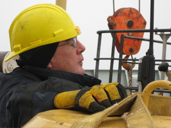 Dan on the winch